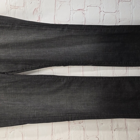 Paige Jeans Melrose Classic Rise Black Denim Stretch Straight Leg Womens Size 30 - Picture 3 of 16